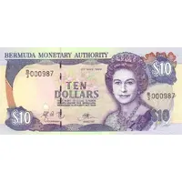 10 Dollars - Elizabeth II With security thread