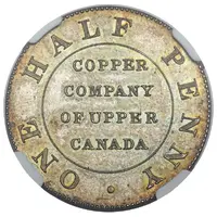 1/2 Penny - King George III Copper Company of Upper Canada, Pattern