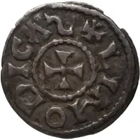 Obol - Pepin II Limoges mint, two crosses