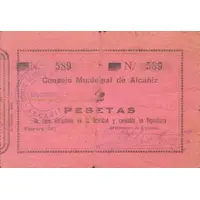 2 Pesetas Alcañiz