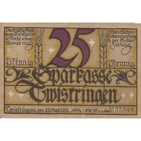 25 Pfennig Sparkasse