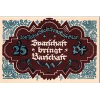 25 Pfennig Städtische Sparkasse
