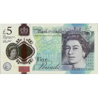 5 Pounds - Elizabeth II Sir Winston Churchill, polymer