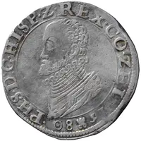 1/2 Daalder `1/2 Philipsdaalder` - Philip II