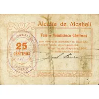 25 Céntimos Alcahalí