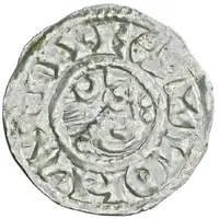 Denier - Lothair II Troyes mint