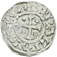 Denier - Lothair II Troyes mint