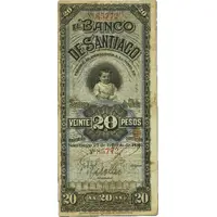20 Pesos Banco de Santiago