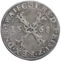 1/4 Daalder `1/4 Bourgondische Kruisrijksdaalder` - Philip II