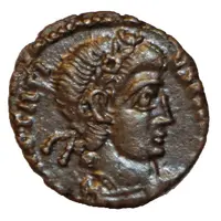 Follis - Constantius II GLORIA EXERCITVS, Barbarous imitation