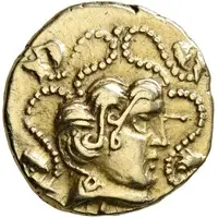 1/4 Gold Stater with small bare head Class I
