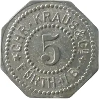 5 Pfennigs - Fürth Chr. Krause & Co