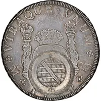 960 Réis - João Prince Regent Counterstanped Mexico 8 Reales, KM#105