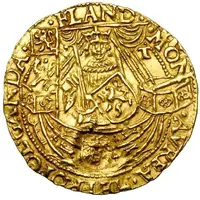 1/2 Rose Noble Countermarked