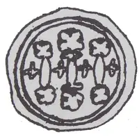 Denier Bracteate - unknown abbot wąchocki Wąchock mint