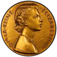 Medal - Coronation of Elizabeth II bronze, 50mm