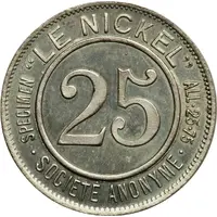 25 Centimes Le Nickel