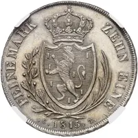 1 Thaler - Frederick William of Weilburg Konventionstaler, Pattern
