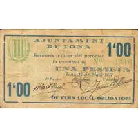 1 Peseta Tona