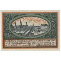 1 Pfennig orange waves underprint