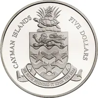5 Dollars 25th Anniversary of Cayman Islands National Museum