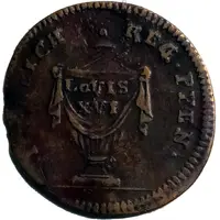 Token - Rechenpfennig Louis XVI and funeral urn Johann Christian Reich