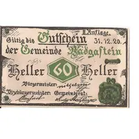 60 Heller Bad Gastein