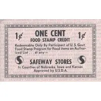 1 Cent - Safeway Stores Nebraska, Iowa and Kansas