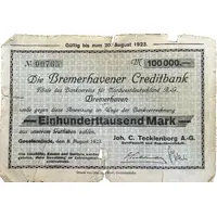 100 000 Mark Joh. C. Tecklenborg