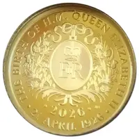 25 Pence - Charles III Queen Elizabeth II Centenary