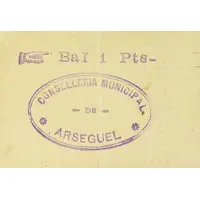 1 Peseta Arsèguel