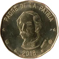 1 Peso Dominicano magnetic
