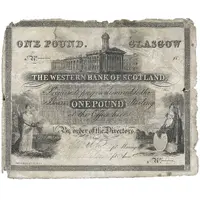 1 Pound Western Bank of Scotland