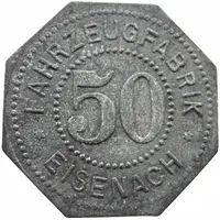 50 Pfennig - Eisenach Fahrzeugfabrik