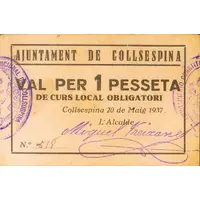 1 Peseta Collsuspina