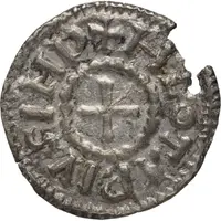 Denier - Lothair I Trier mint, temple