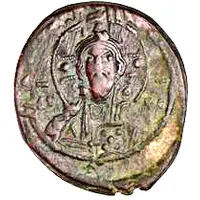 Follis - Baldwin II Christ halo - Light type