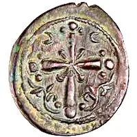 Follis - Baldwin II Christ halo - Light type