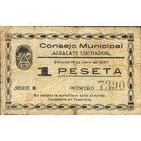 1 Peseta Albalate Luchador
