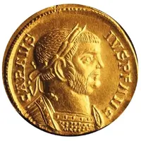 Aureus - Carausius Bust right