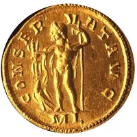 Aureus - Carausius Bust right