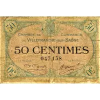 50 Centimes - Chambre de Commerce de Villefranche-sur-Saône 69