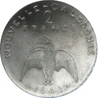 2 Francs Essai aluminium, flat rim