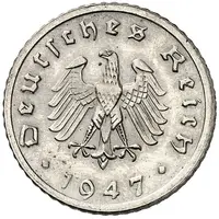 5 Reichspfennig Allied Occupation - Pattern