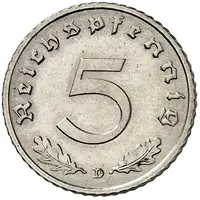 5 Reichspfennig Allied Occupation - Pattern