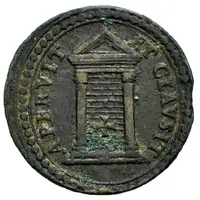 1 Quattrino - Clement X Jubilee, closed door