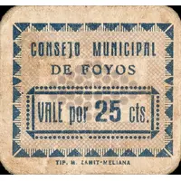 25 Céntimos Foyos