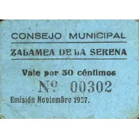 50 Céntimos Zalamea de la Serena