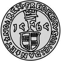 1 Sølvmønt - Frederik II Visby