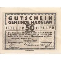 50 Heller Maxglan